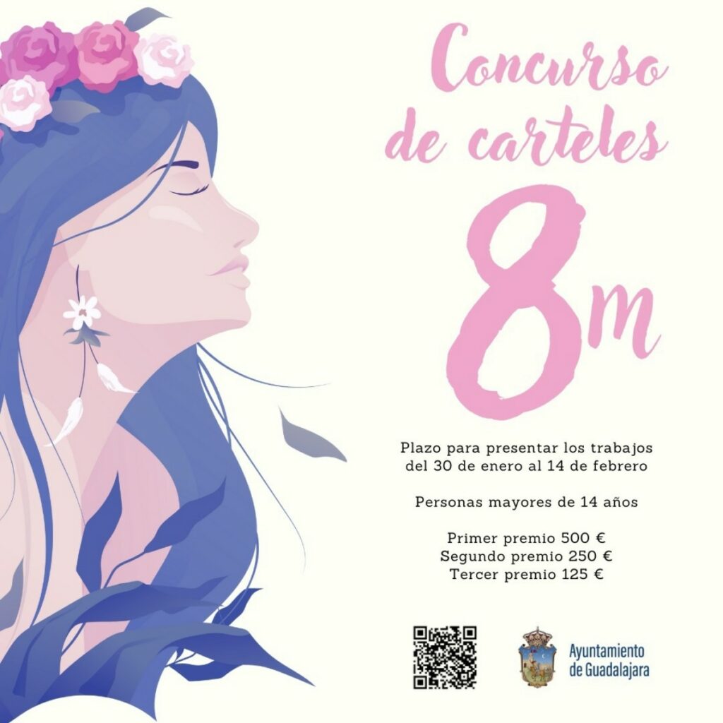 Concurso de carteles del 8 de marzo en Guadalajara. AYUNTAMIENTO 01/2/2024