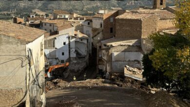 LETUR (ALBACETE), 06/11/2024.- El operativo de búsqueda de las dos personas que siguen desaparecidas en Letur (Albacete) desde la riada del 29 de octubre se ha reanudado en la mañana de este miércoles, y ha intensificado las labores en la zona donde el martes aparecieron dos de los cuerpos. EFE/ Miguel Andújar